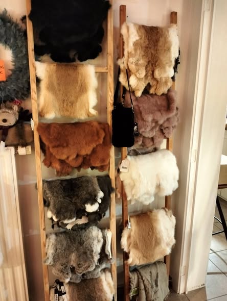 Konijnenvacht - wit - 45 x 34 x 2 cm - Afbeelding 3