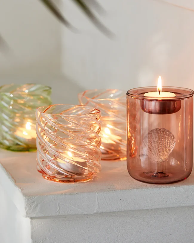 RIVIERA MAISON Theelichthouder Swirl Votive LICHTGROEN