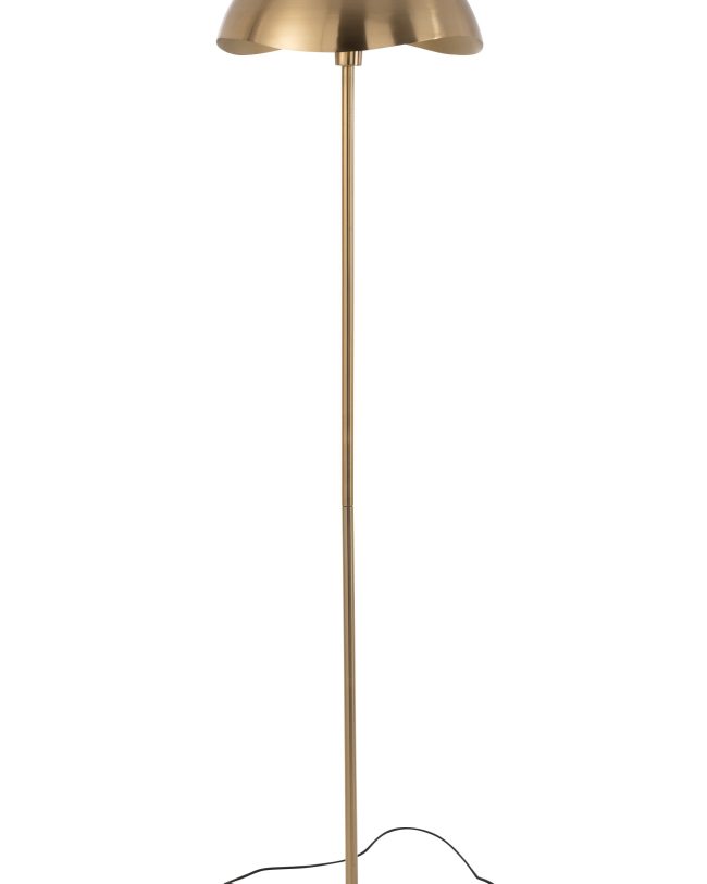 J-Line Staande Lamp Metaal/Marmer Goud H 150 x B 30 cm enkel afhaal !