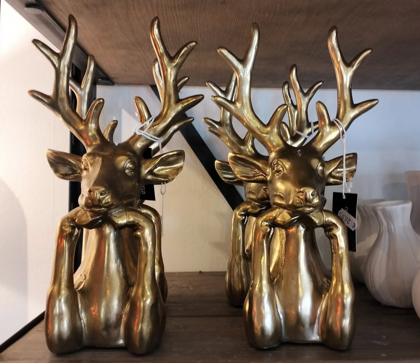 countryfield - Hert Zen - KUNSTHARS - Goud - M- H 30,5 cm