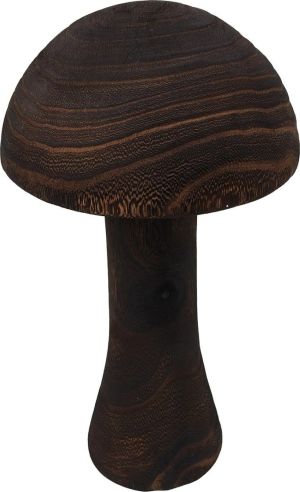 Decoratieve paddenstoel - hout - Bruin - Ø 15,5 x 28 cm (middel)