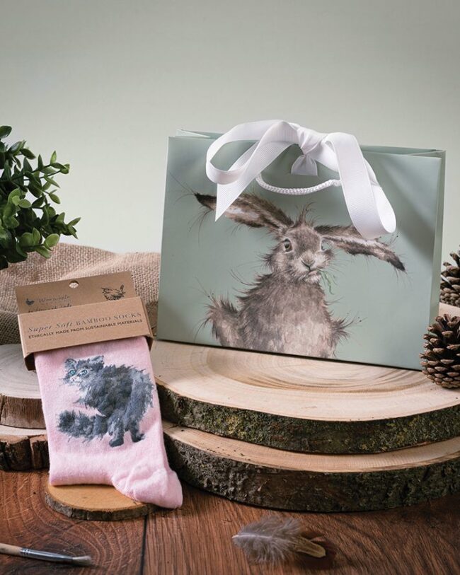 Wrendale Designs by hannah dale - dames sokken katten- glamour puss