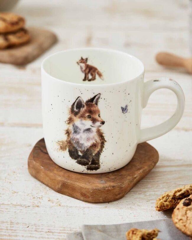 Wrendale designs by Hannah dale  - Mok Vos – born to be wild - 300ml