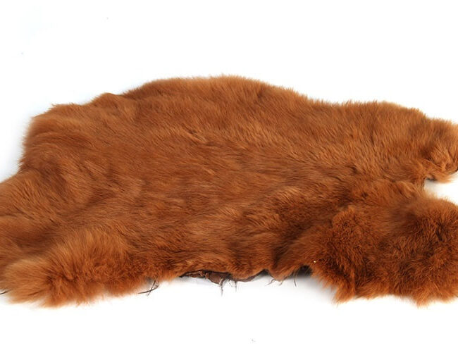 Countryfield - Konijnenvacht – roodbruin - L47 × B36 × H0,5 cm