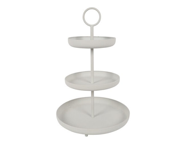 Countryfield - Etagère Fenne – metaal - wit - groot - H 62 cm