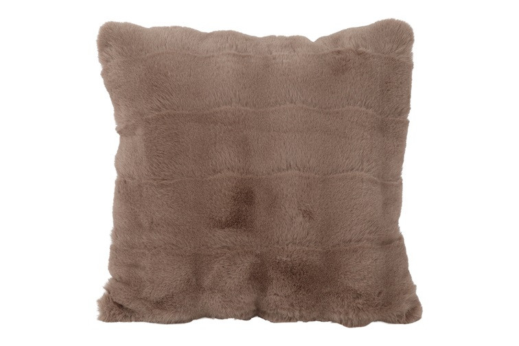 Countryfield - Kussen Imitatiebont Cosy Eloise – grijs - 45 x 45 cm - Afbeelding 3