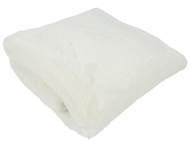 Countryfield - Plaid Imitatiebont Cosy Blanca – Wit - 130 × 170 cm