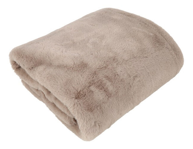 Countryfield - Plaid Imitatiebont Cosy Blanca – grijs - 130 × 170 cm