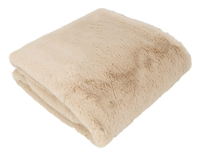 Countryfield - Plaid Imitatiebont Cosy Blanca – beige - 130 × 170 cm