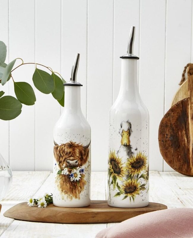 wrendale designs by Hannah Dale - olie- en azijnset - porselein