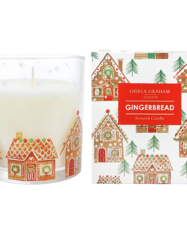 Gisela Graham - Geurkaars in Geschenkdoos – Gingerbread huis - H 9 cm