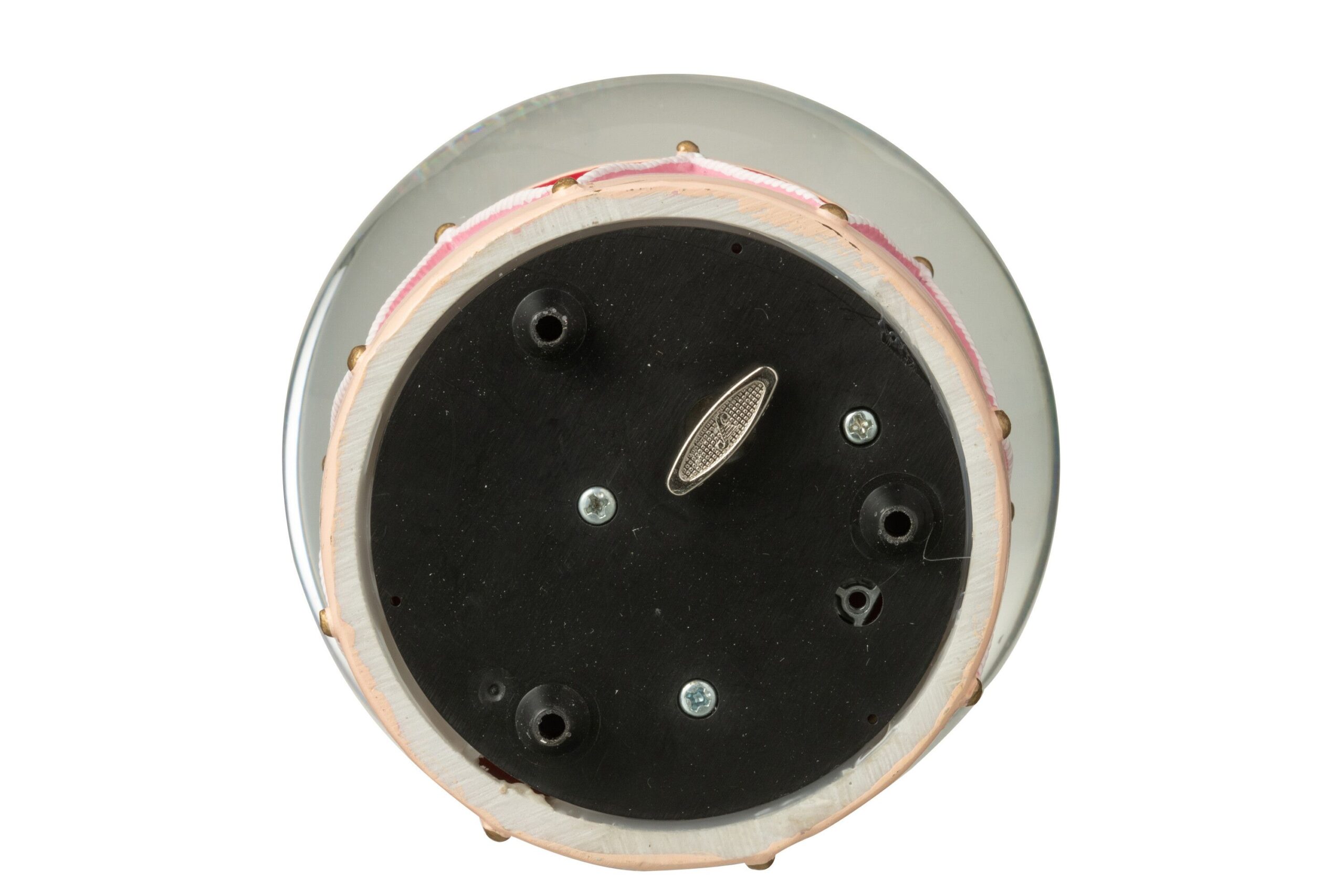 J-Line - Water-/Sneeuwbol Notenkraker – kunsthars - Wit/Roze - 12 x 17 cm - Afbeelding 4