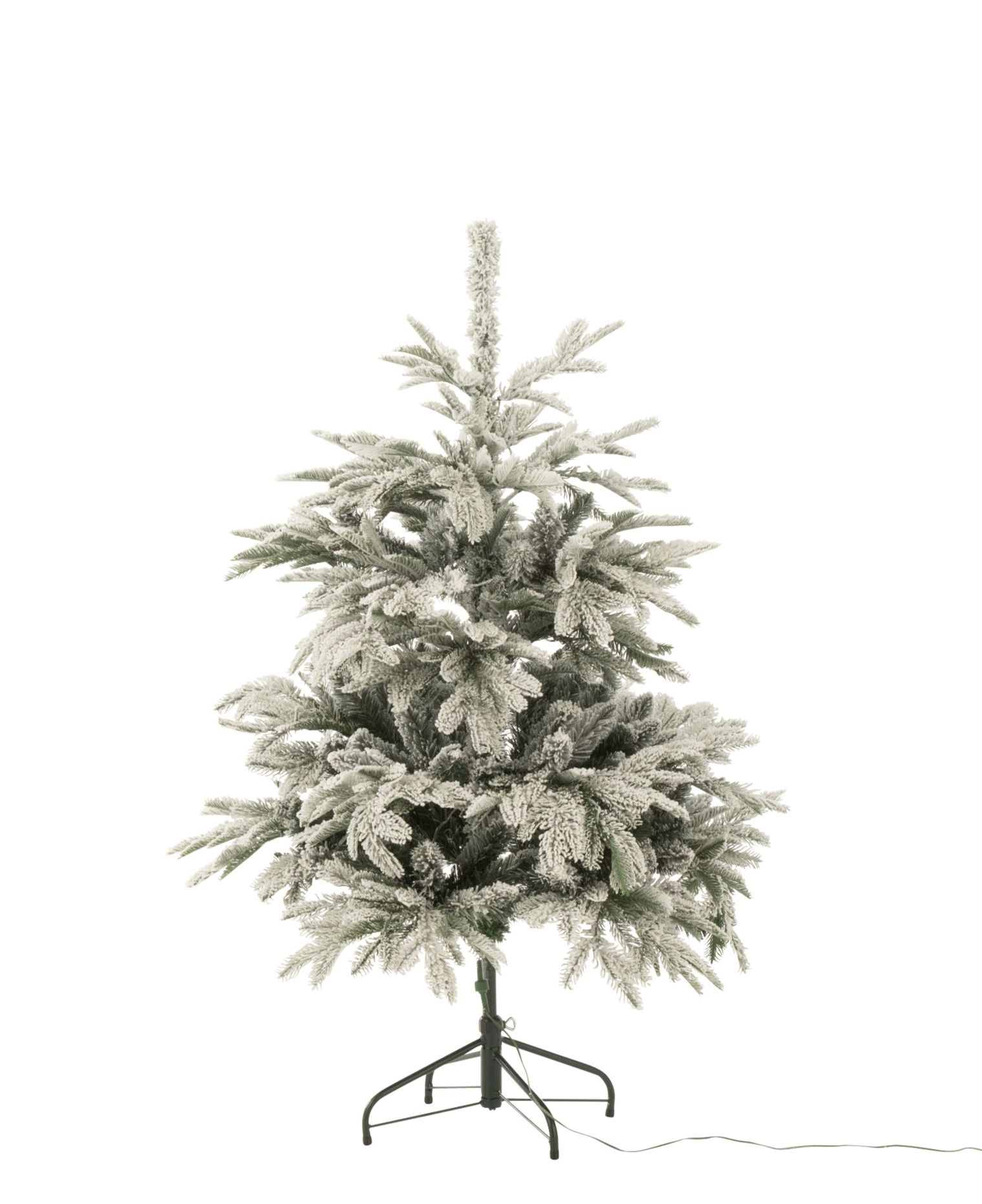 J-Line - Kunstkerstboom Besneeuwd met 120 LED - kunststof - groen/wit besneeuwd - 120 cm (geen verzending/enkel afhalen) - Afbeelding 3