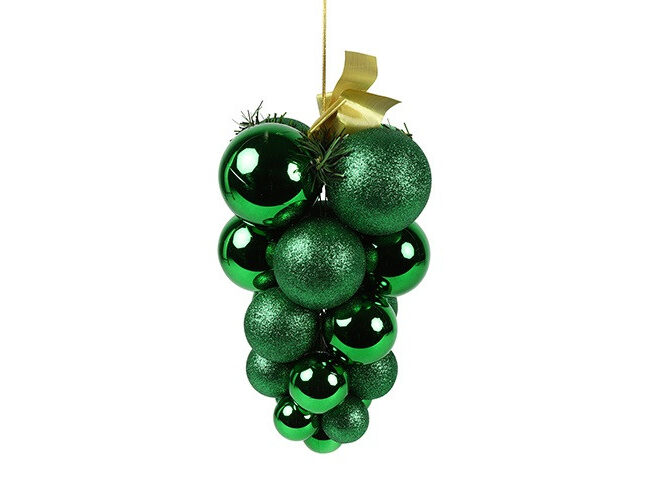 Countryfield – Kersthanger kerstballen medium – groen – L20B20H29CM