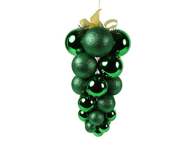 Countryfield -Kersthanger kerstballen groot – groen – L21B21H37CM