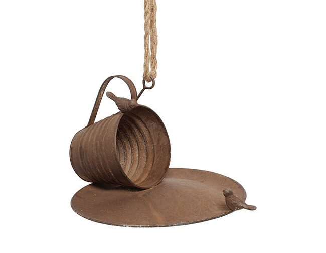 countryfield - Vogelvoeder hanger Faery – roest – L23,5 × B23,5 × H17 cm