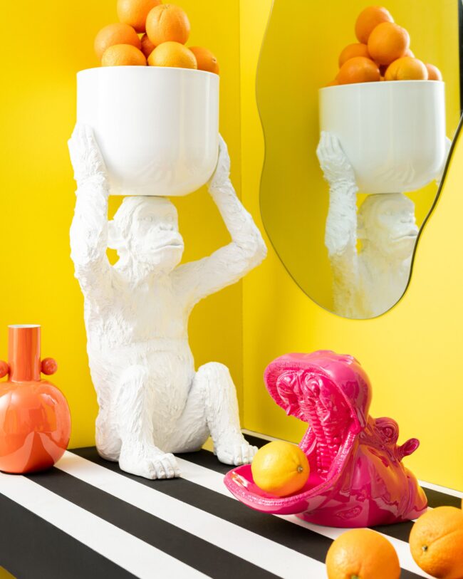 J-Line – Spiegel - zilverkleurig - Glas - 70 × 50 cm - geen verzending/enkel afhalen in de winkel