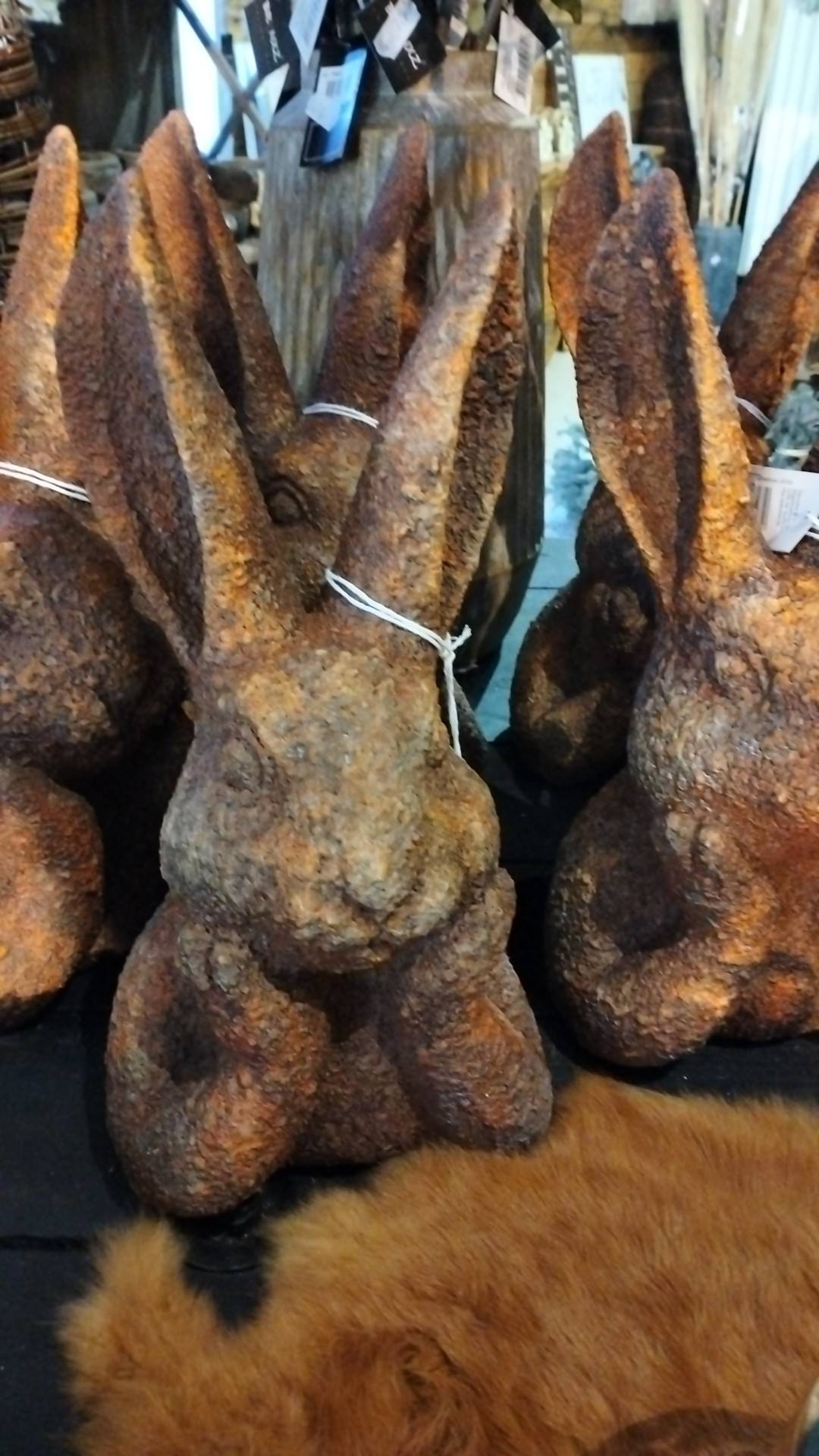 decoratief ornament - Countryfield - Haas Zen - polystone - roestbruin - H 30,5 cm