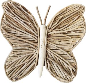 Decoratieve Vlinder - Hout - 40 × 35 × 3,5 cm