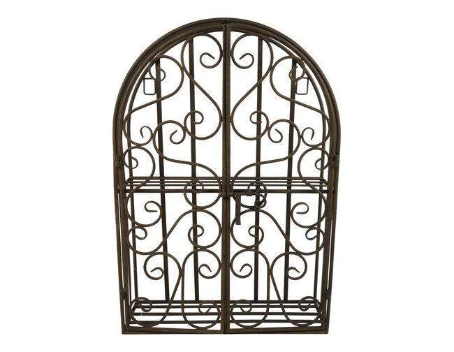 Countryfield - Rek Bolonia - Roestkleur - Metaal - L15 × B46 × H66 cm enkel afhaal