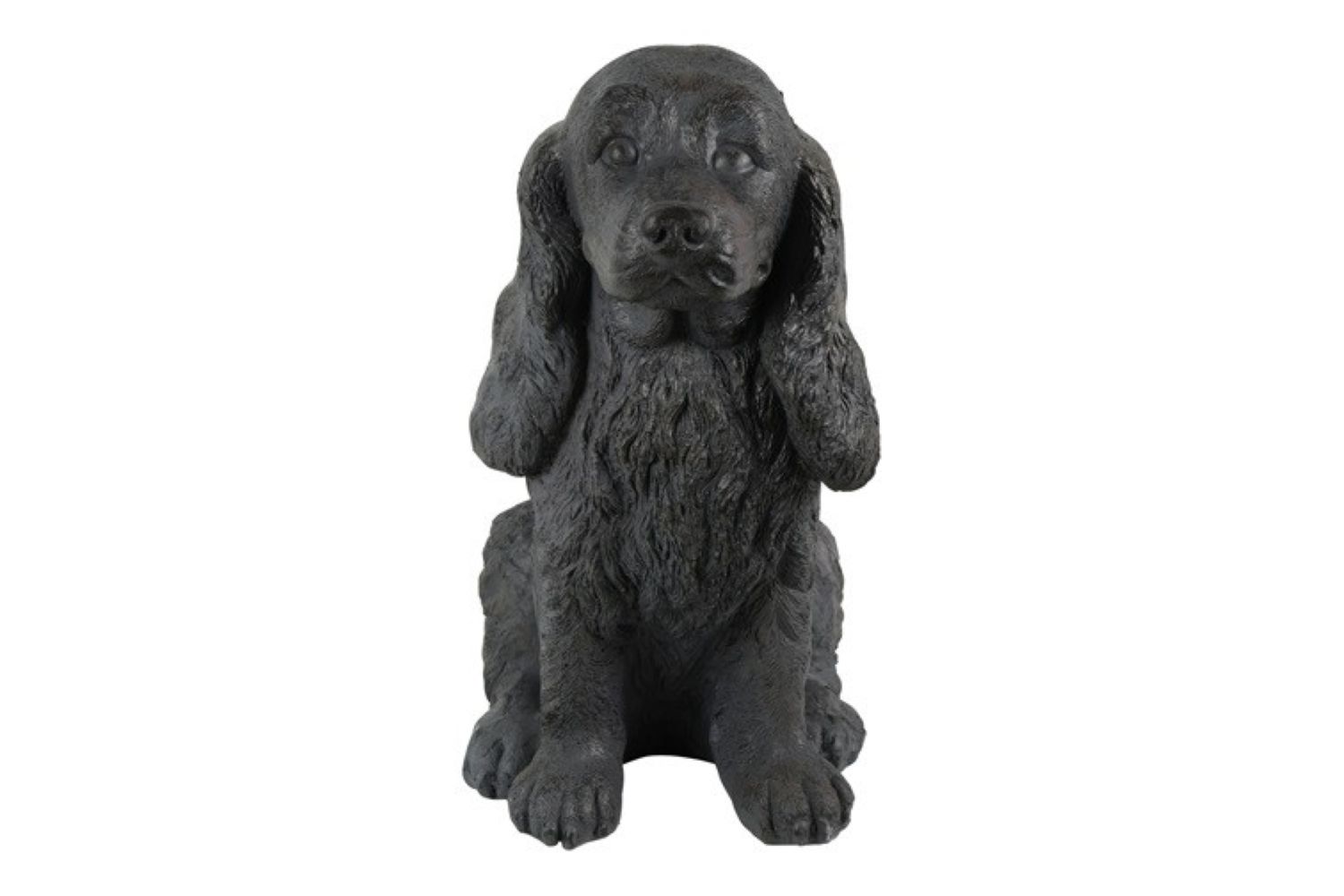 decoratief beeld - countryfield - Hond zittend Lady - Bruin - polystone - H 39 cm - Geen verzending/enkel afhalen - Afbeelding 2