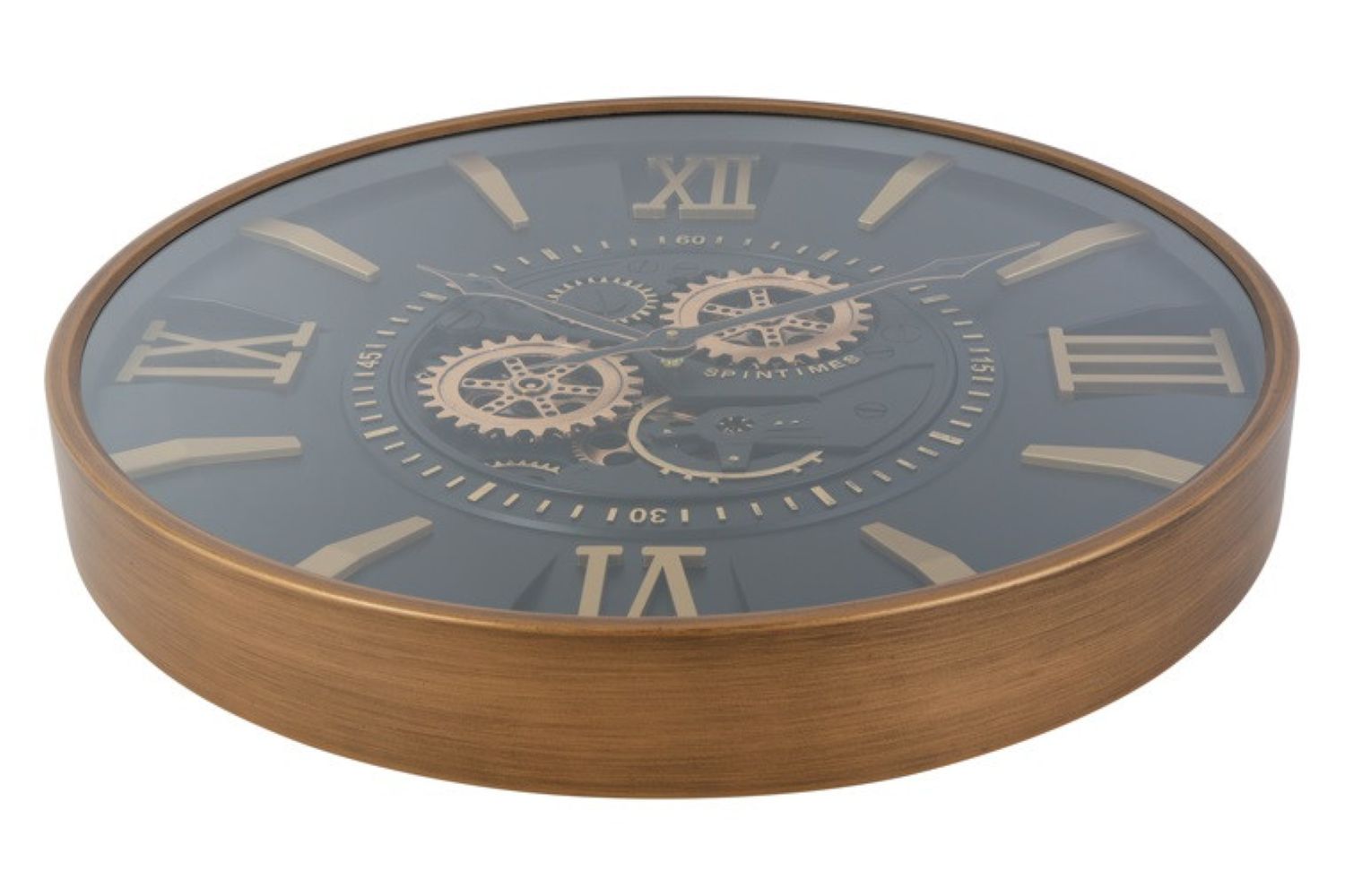 Wandklok Momento - countryfield - Zwart/Goud - metaal/glas - Ø 60 cm - Afbeelding 3