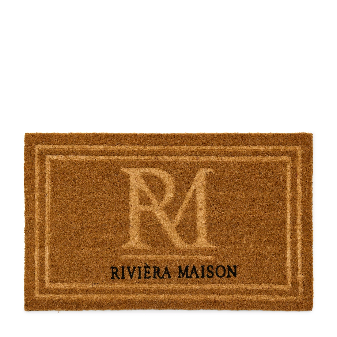 deurmat - rivièra maison - kokosmat Monogram Classic naturel - 75 x 45 x 1 cm - Afbeelding 3