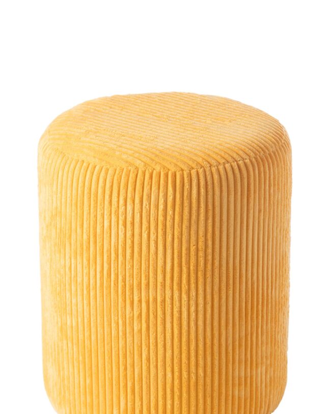 Kruk Colorful - j-line poef - ribfluweel - Perzik ππͺ- Γ 37 x 44 cm - enkel afhalen/geen verzending