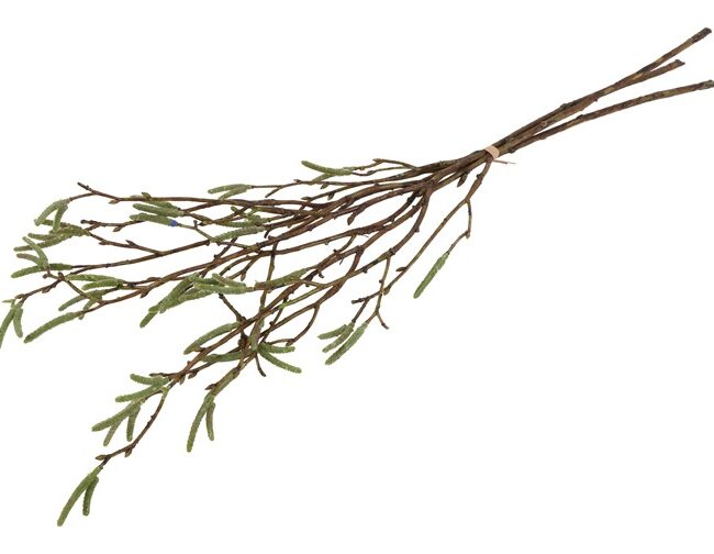 Kunstboeket - countryfield - Salix Babylonica (wilg) 3 stuks - Groen - kunststof - L58 × B15 × H5 cm