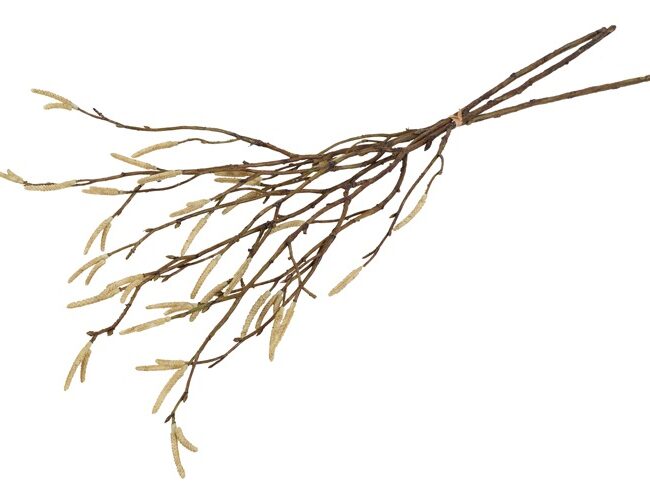 Kunstboeket - countryfield - Salix Babylonica (wilg) 3 stuks - crème - kunststof - L58 × B15 × H5 cm