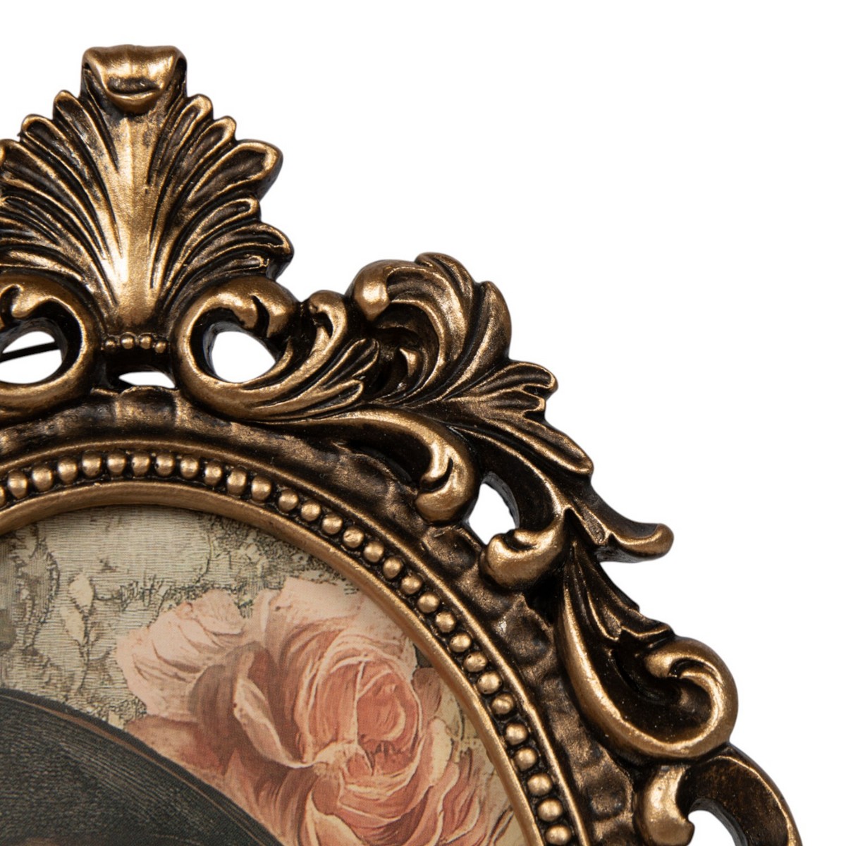 Fotolijst Ovaal - Schelp - Kunsthars - Goud - H 22,7 cm - Mars & More - Afbeelding 2