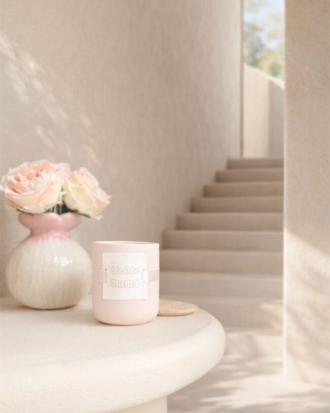 Geurkaars Coco Cilou - L'envie de Valentine - ”Liefste Mama” - 200 g