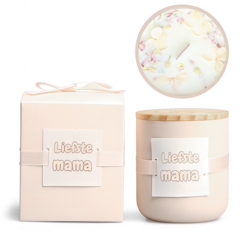 Geurkaars Coco Cilou - L'envie de Valentine - ”Liefste Mama” - 200 g - Afbeelding 2