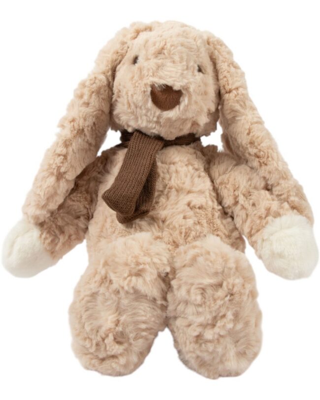 Knuffel - Mars & More - Konijn Jojo met Sjaal - beige - klein - 25 cm