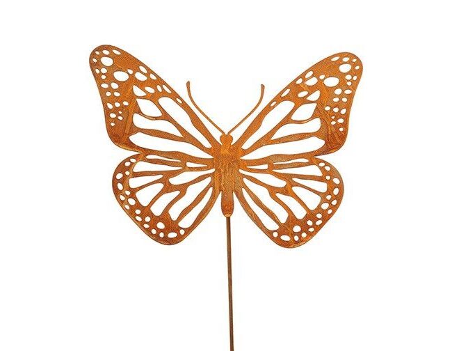 🦋 Tuinsteker Vlinder - countryfield - metaal - Roest - 26,5 x 16 x 106 CM- geen verzending