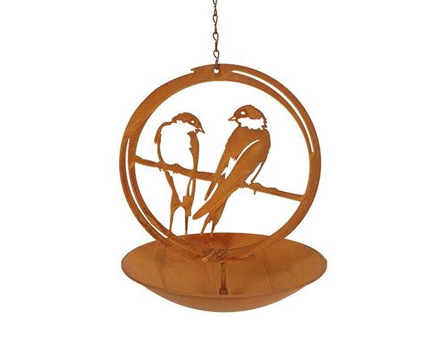 🐦 Vogelvoeder Hanger ‘Nikki’ - countryfield - metaal - Roest - 19,5 x 19,5 x 24 CM