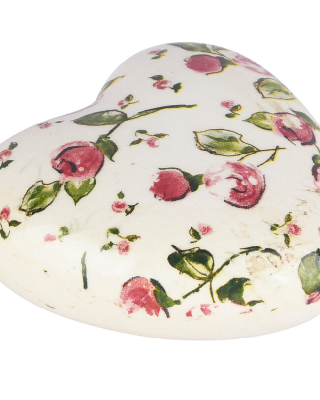 ❤️ Deco Hart “Blooming Business” - decoratief - Keramiek - Ø 11 x 6 cm