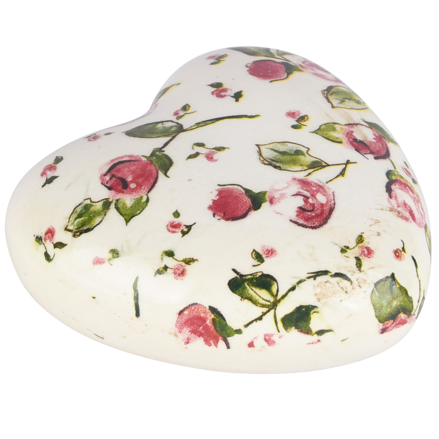 ❤️ Deco Hart “Blooming Business” - decoratief - Keramiek - Ø 11 x 6 cm