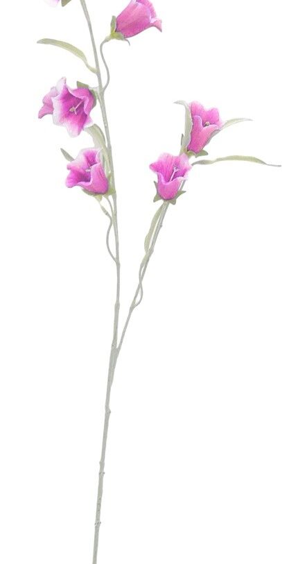 Kunstbloem Campanula - mondeco - paars - Kunststof/kunstzijde - H 81 cm