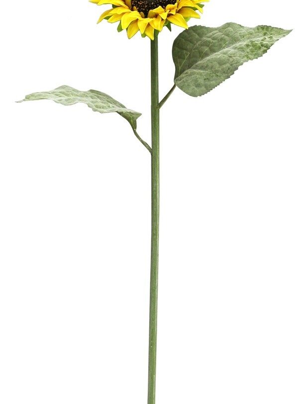 Kunstbloem Zonnebloem - mondeco - geel - Kunststof/kunstzijde - H 60 cm