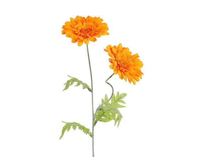 kunstbloem - countryfield - gerbera - kunststof - oranje - 70 x 22 x 70 cm