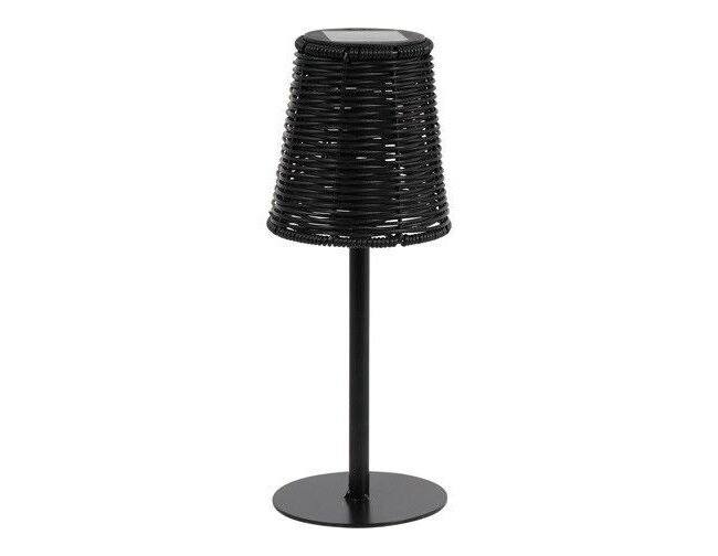 Solar Tafellamp op Voet Onora - countryfield - metaal/kunststof - zwart - 8 x 12 x 32 cm