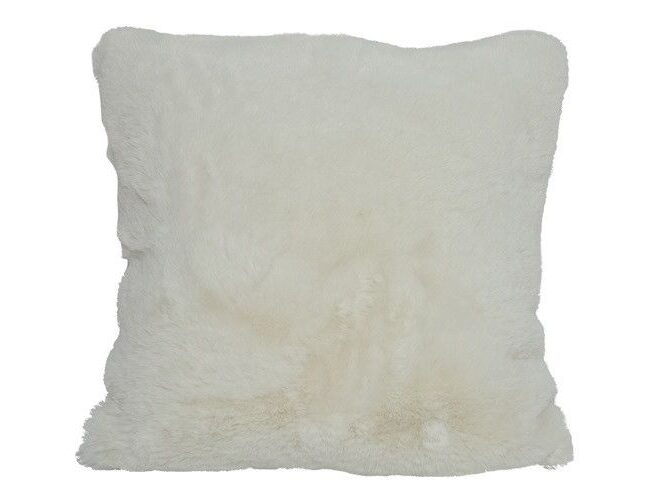 Kussen - countryfield - Imitatiebont Cosy Blanca - wit - 45 x 45 x 12 cm