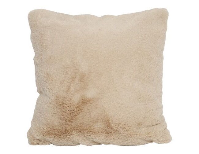 Kussen - countryfield - Imitatiebont Cosy Blanca - beige - 45 x 45 x 12 cm