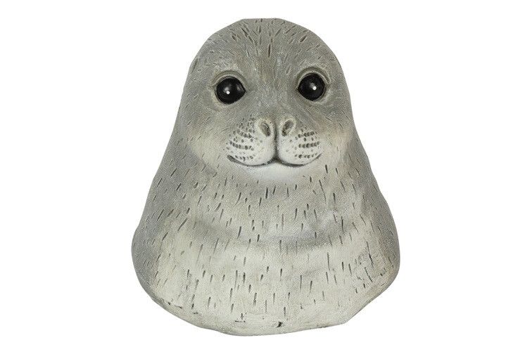 Zeehond Siebert klein - countryfield - kunsthars - grijs - 10 x 9,5 x 10 cm - Afbeelding 2