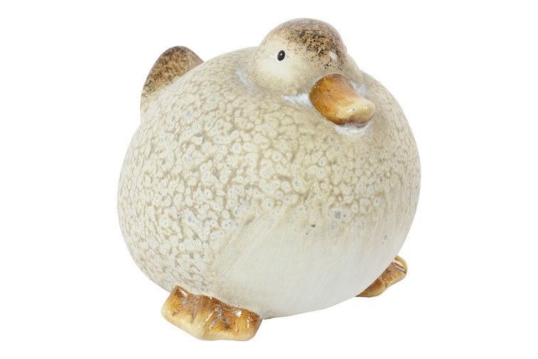 decoratieve Eend Dik Joep groot - countryfield - keramiek - Lichtbruin - 22,5 x 16,5 x 17 cm