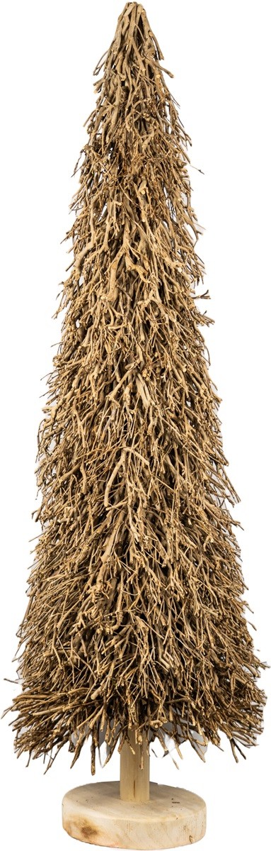 Kerstboom van Takken – Hout - Naturel – Eco Decoratie - 39 × 21 × 110 cm - geen verzending/enkel afhalen