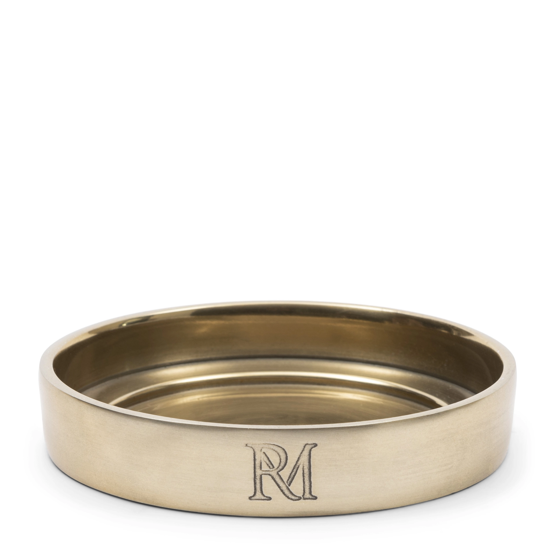 decoratie - Rivièra Maison - Kaarsenhouder / Onderzetter - aluminium - goud - klein - Ø 10,5 x 2,5 cm - Afbeelding 3