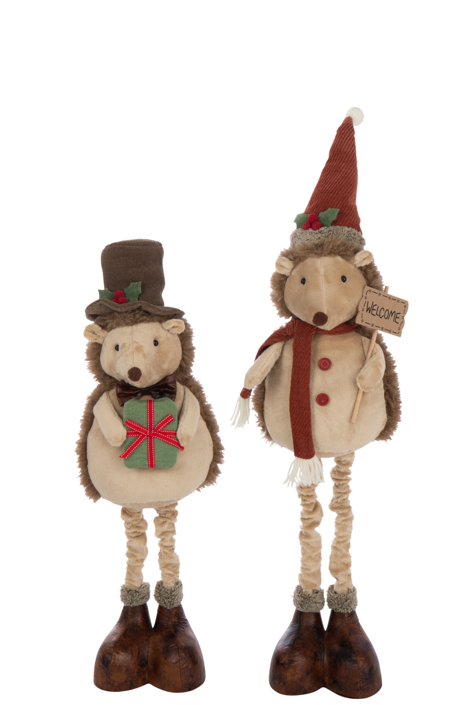 figuur - j-line - Egel met Telescopische Benen – Polyester - Meerkleurig - 23 × 21 × 109 cm - Afbeelding 2