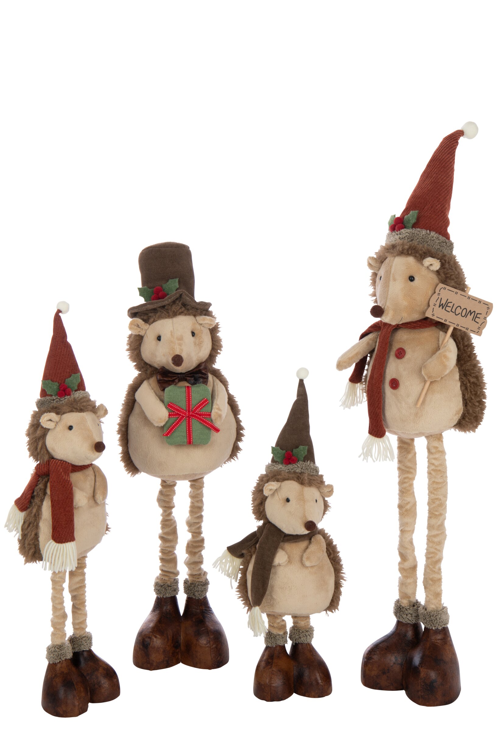 figuur - j-line - Egel met Telescopische Benen – Polyester - Meerkleurig - 23 × 21 × 109 cm - Afbeelding 4
